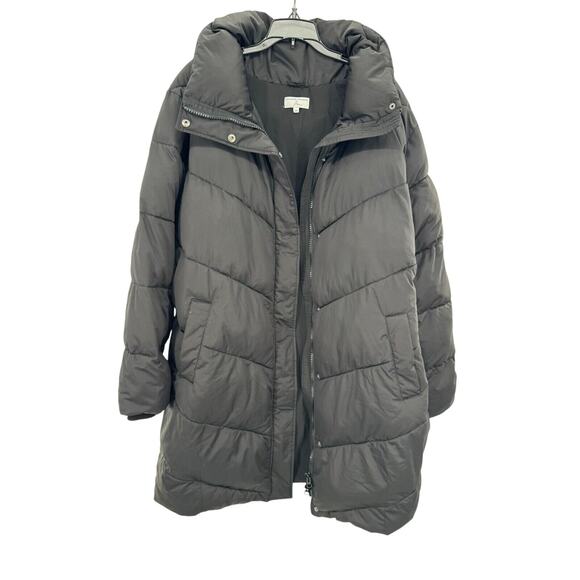 Universal Standard Womens Full Zip Puffer Jacket Long Sleeve Size 3X Gray NWOT - Picture 1 of 3
